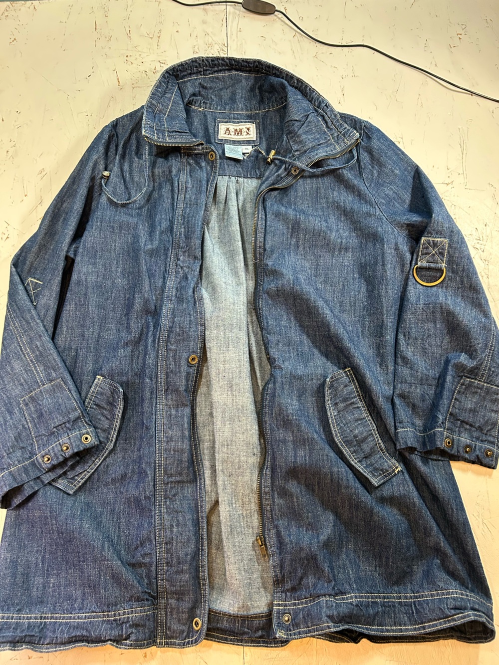 AMX Denim Jacket Blue XL